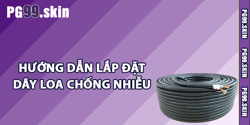 Hướng dẫn lắp đặt dây loa chống nhiễu